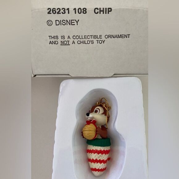 Grolier Vintage Disney Chip Chipmunk ornament retired NIB - Picture 4 of 4